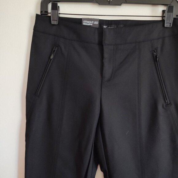 Ladies SZ 4 INC Black Wear to Work Straight Leg Pant - Picture 3 of 6